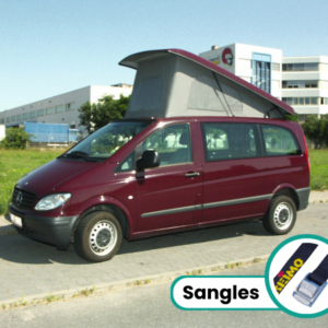 Toit relevable superplat - empattement court (4748mm) - ouverture avant - fermetures à sangles pour Mercedes Benz Vito et Viano à partir de 2004 et modèle à partir de 2015