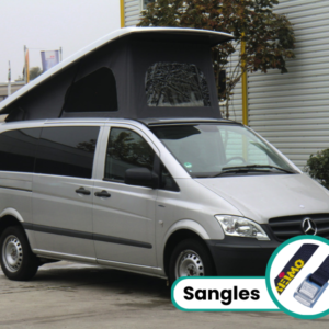 Toit relevable superplat - empattement long (4993mm) - ouverture avant - fermetures à sangles pour Mercedes Benz Vito et Viano à partir de 2004