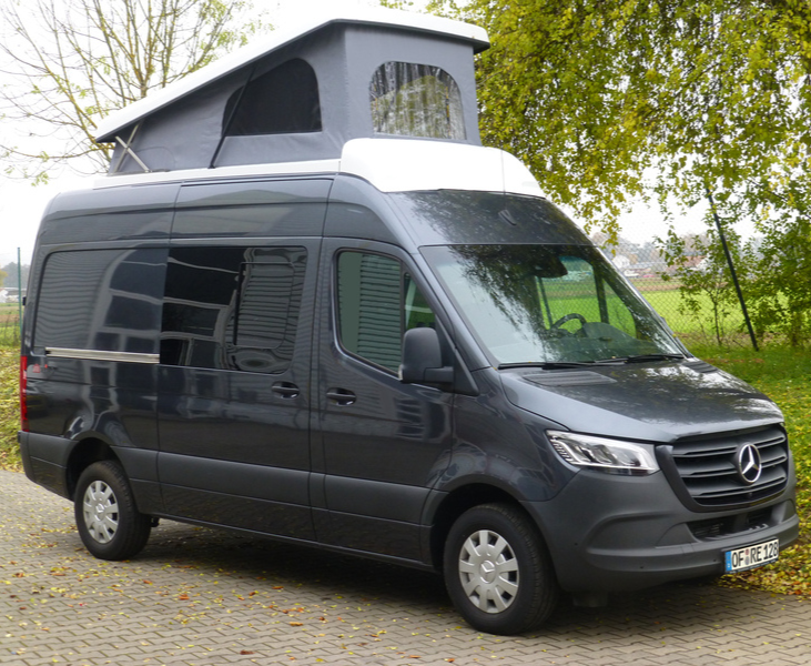 Toit relevable maxivan – Mercedes Benz Sprinter de 2006 à 2018 et de 2018 à aujourd’hui – Volkswagen Crafter de 2006 à 2016